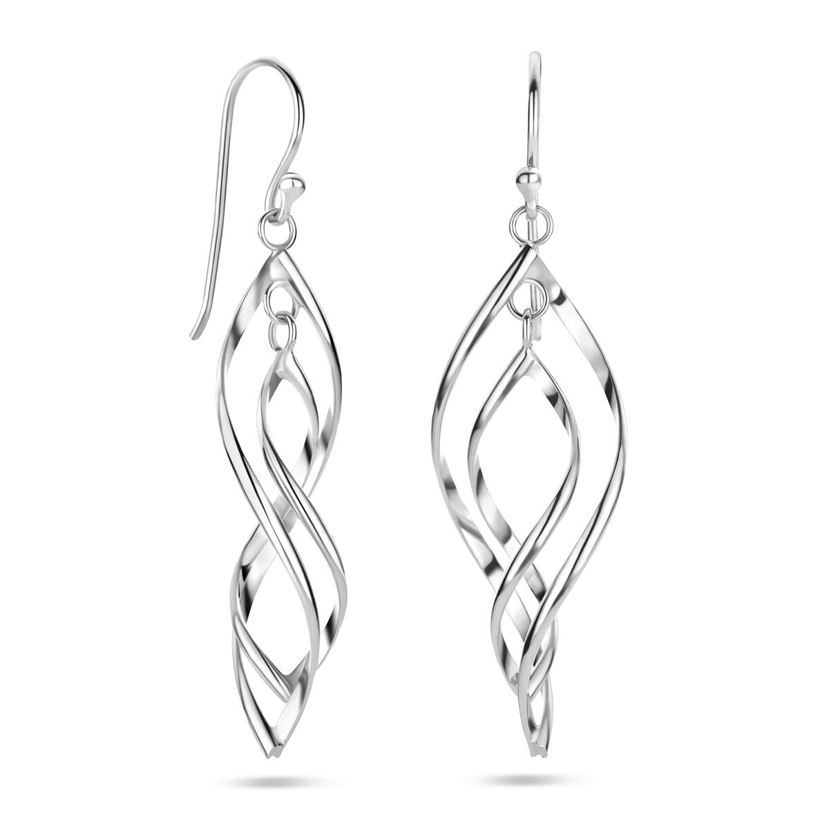 Zilveren Oorhangers Franse Haak 50mm 1322223
