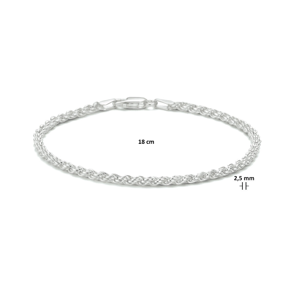 Zilveren Koord 2,5mm 1321809
