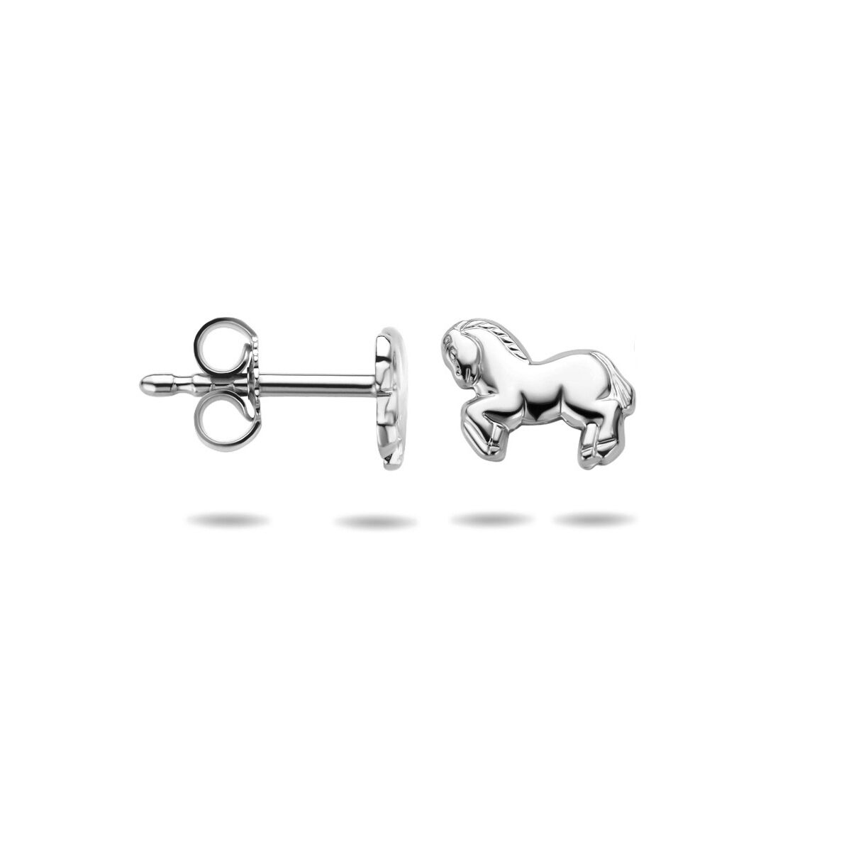 Zilveren Oorknoppen Paard 8,5 mm 1322475