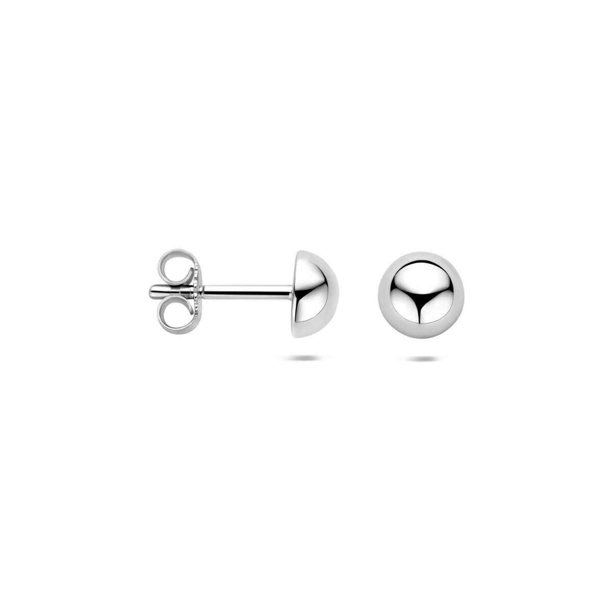 Zilveren Oorknoppen Halfbol 6mm 1322988