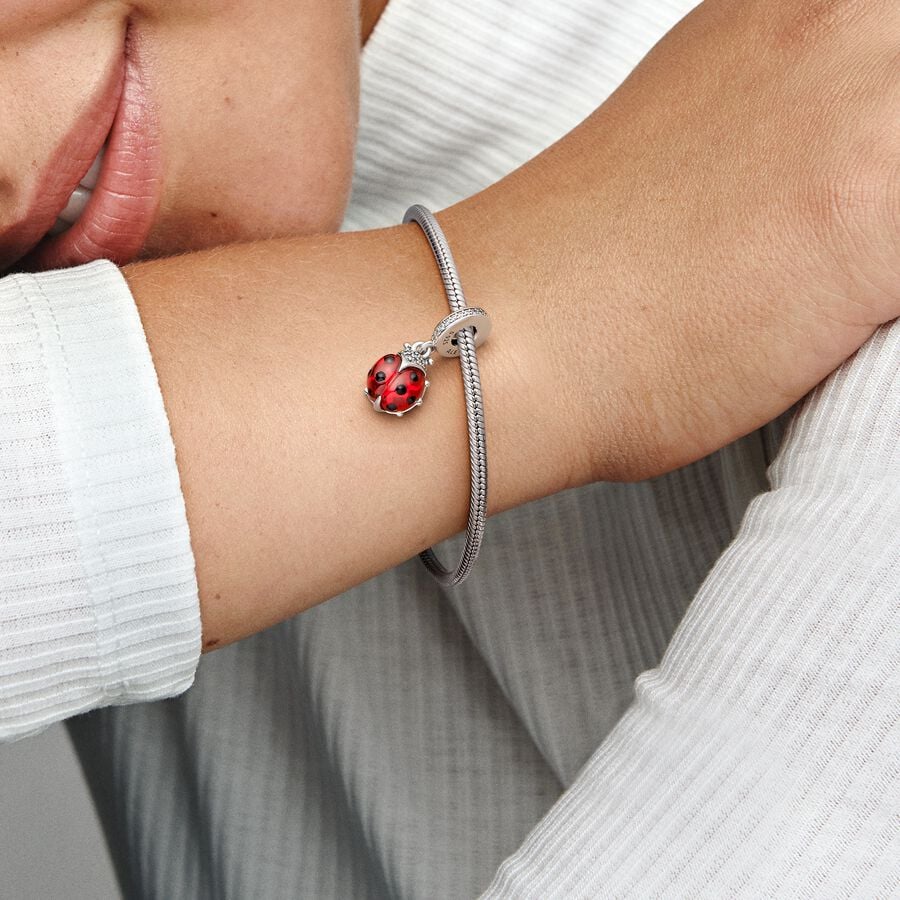 Pandora Bedel Rood Lieveheersbeestje 792571C01