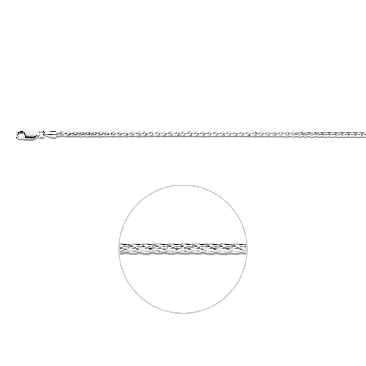 Zilveren Vossestaart 2,0mm 1321802
