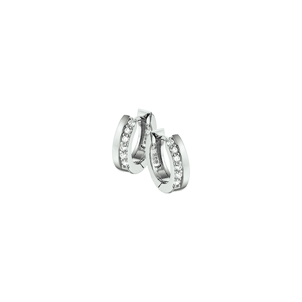 Zilveren Klapoorringen Zirkonia 12,5mm 1322195