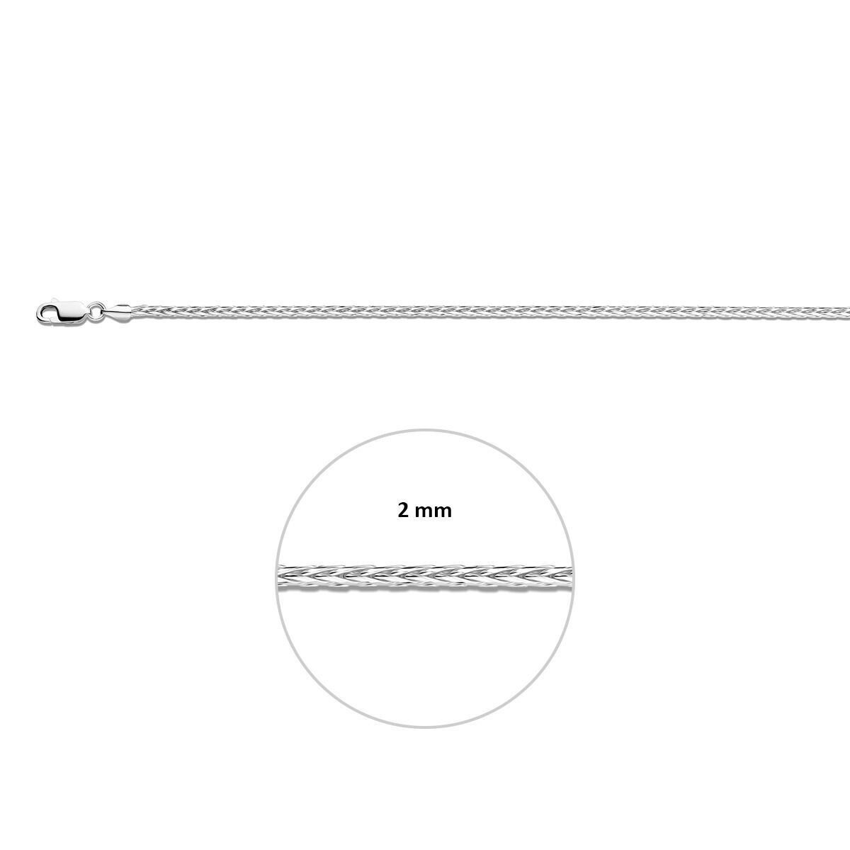 Zilveren Vossestaart 2,0mm 1321802