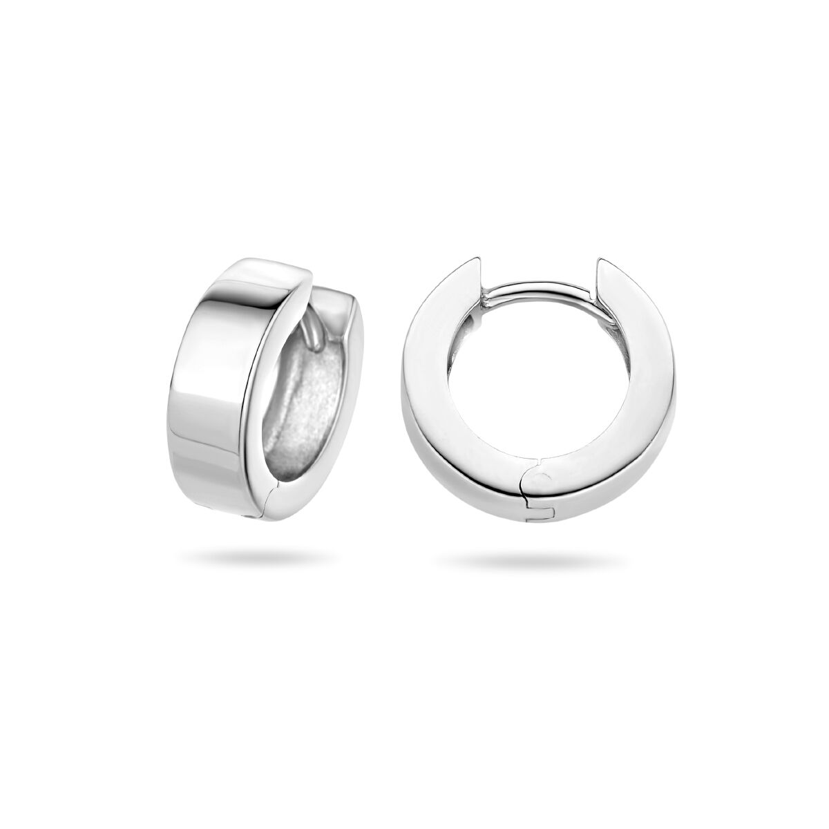 Zilveren Klapoorringen Vlak 4mm 1322133