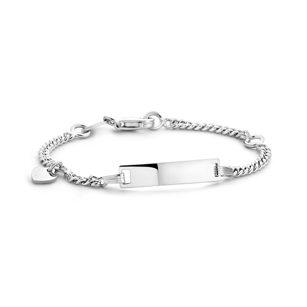 Zilveren Graveerarmband Hart Plaat 4,2 mm 1327372