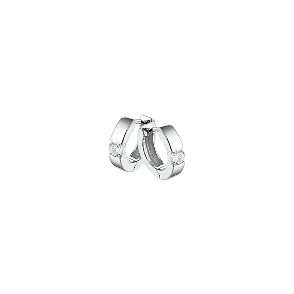 Zilveren Klapoorringen Zirkonia 12,5mm 1322191