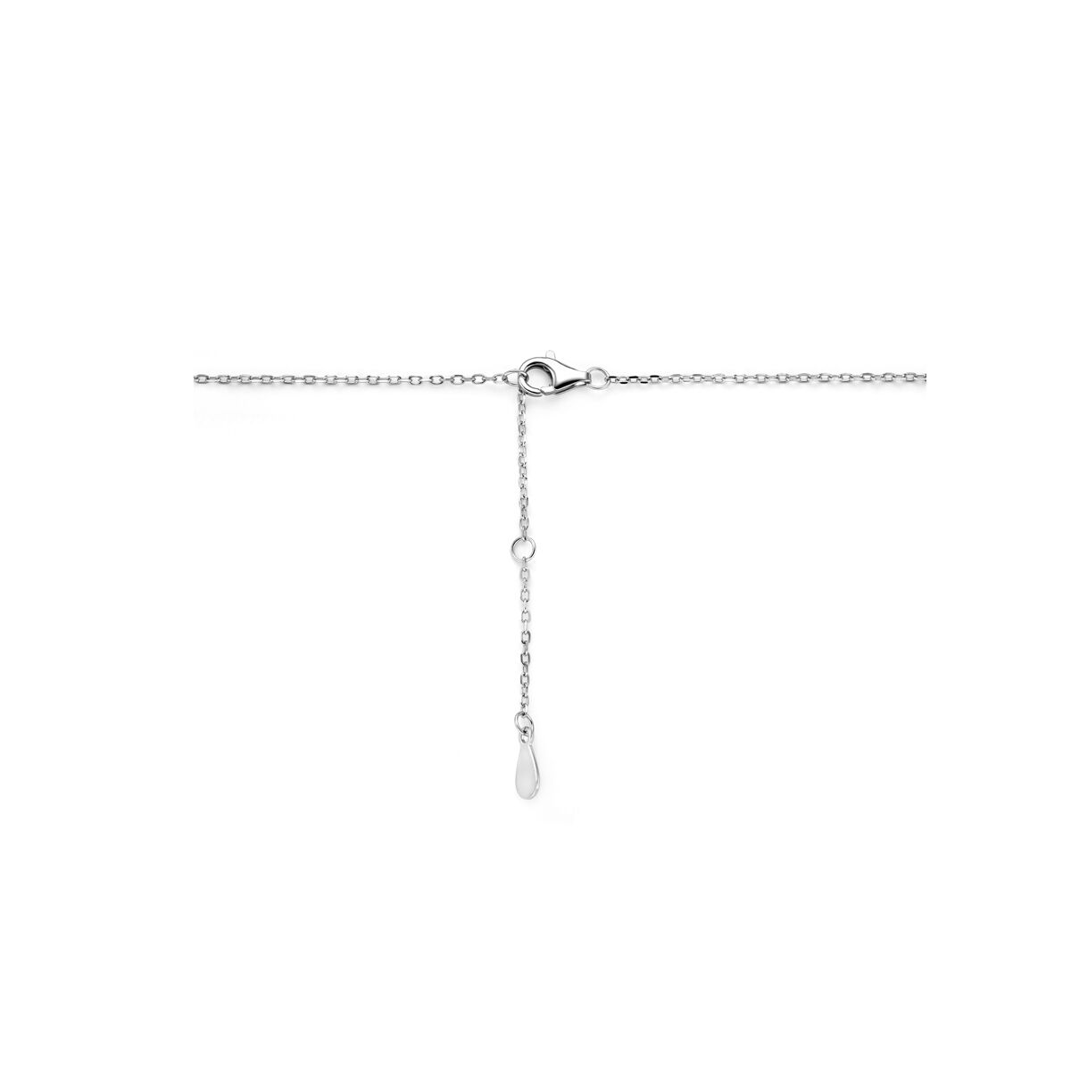 Zilveren Collier Zirkonia Infinity en Hartje 41-43-45cm 1343111