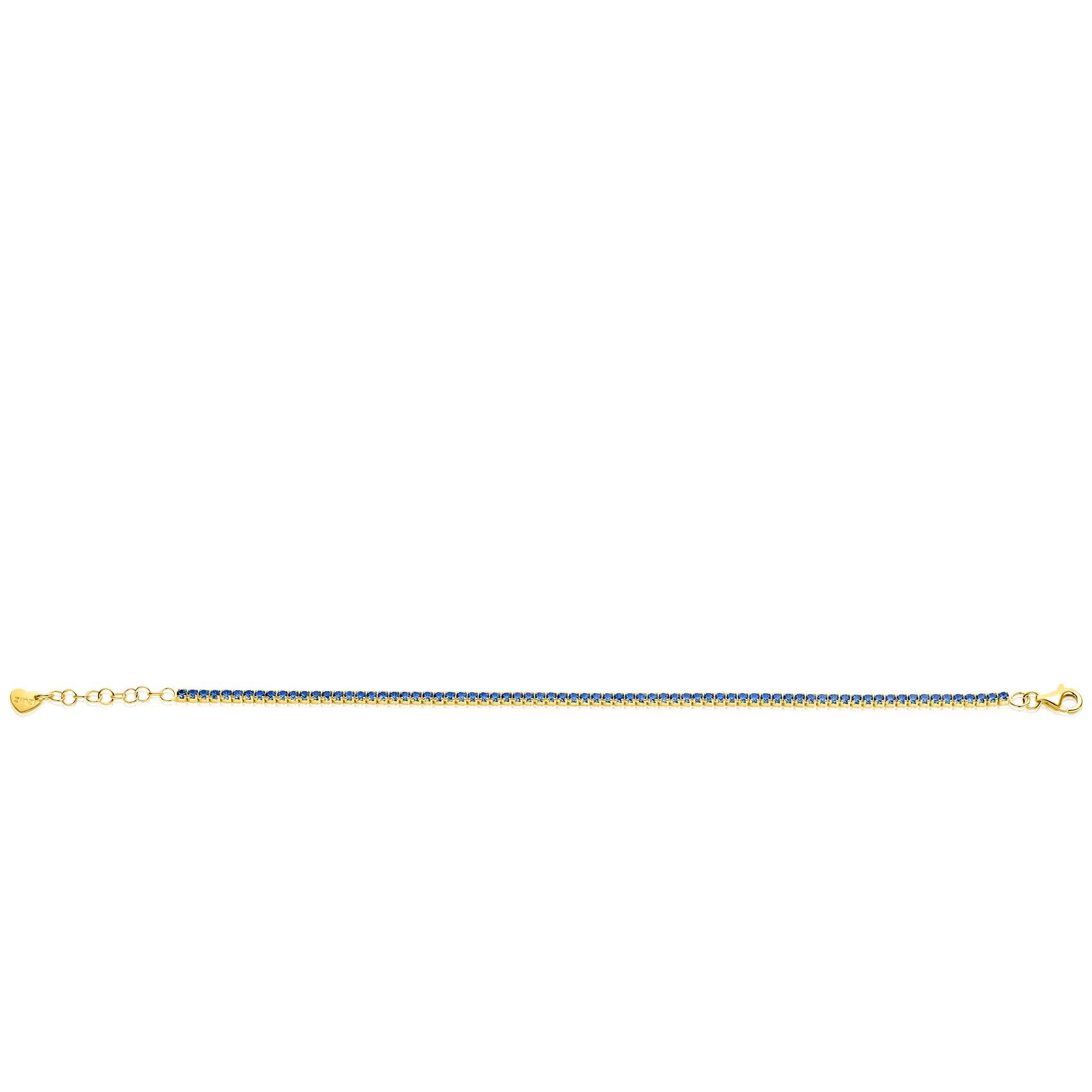 ZINZI gold plated zilveren tennis armband ZI2892B