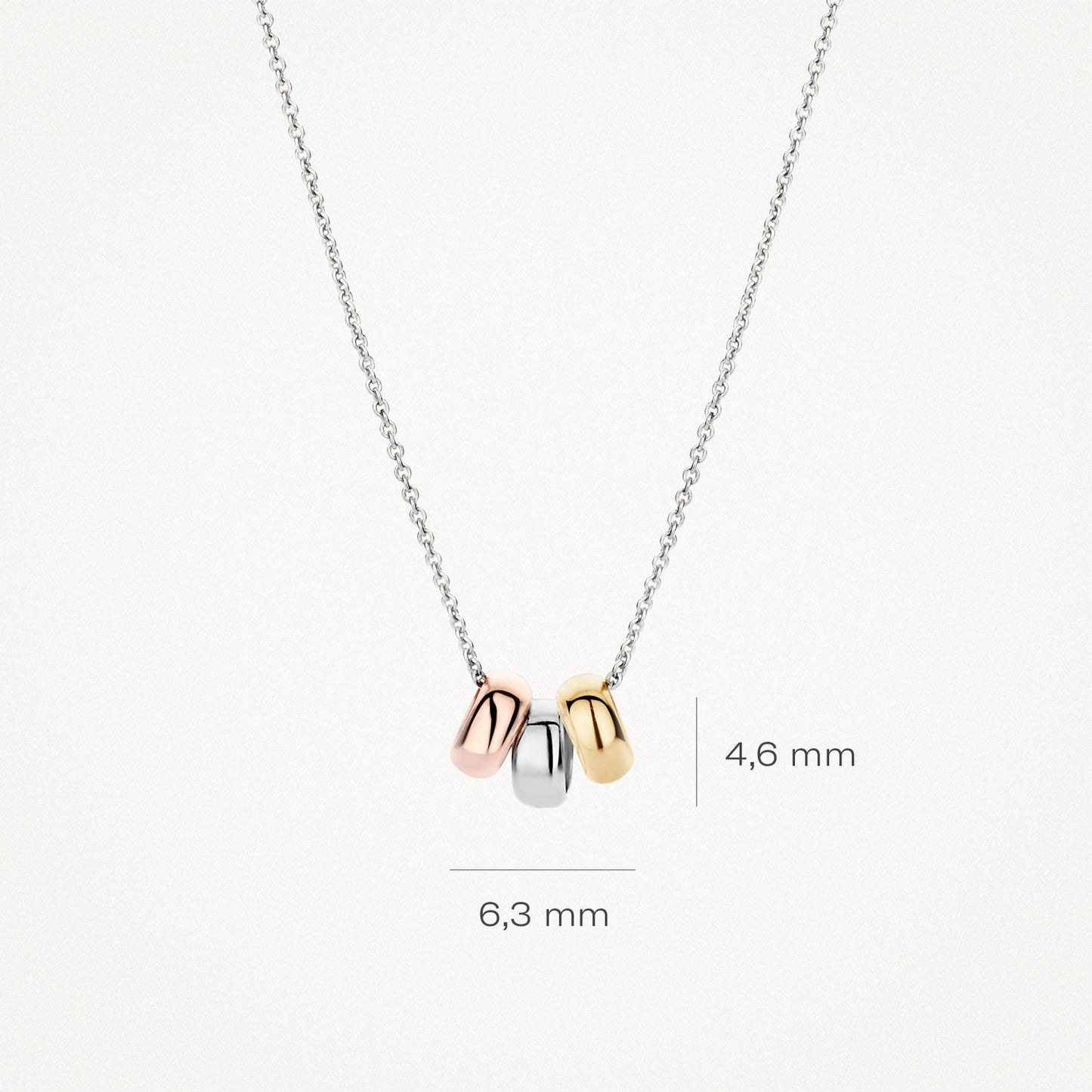 Blush Ketting 14kt Witgoud 3055WYR