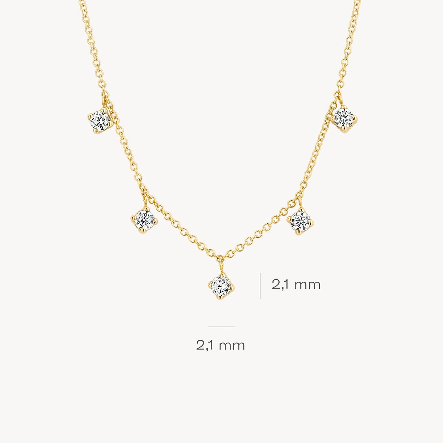 Blush Ketting 14kt Goud 3157YZI