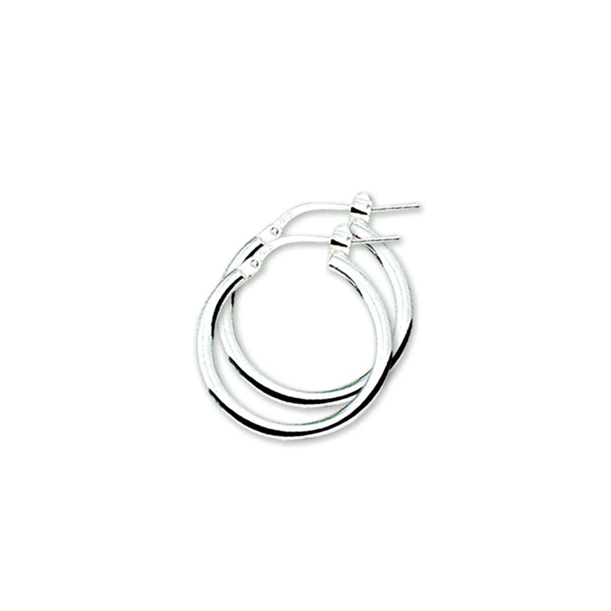 Zilveren Oorringen Ronde Buis 20mm 1322185