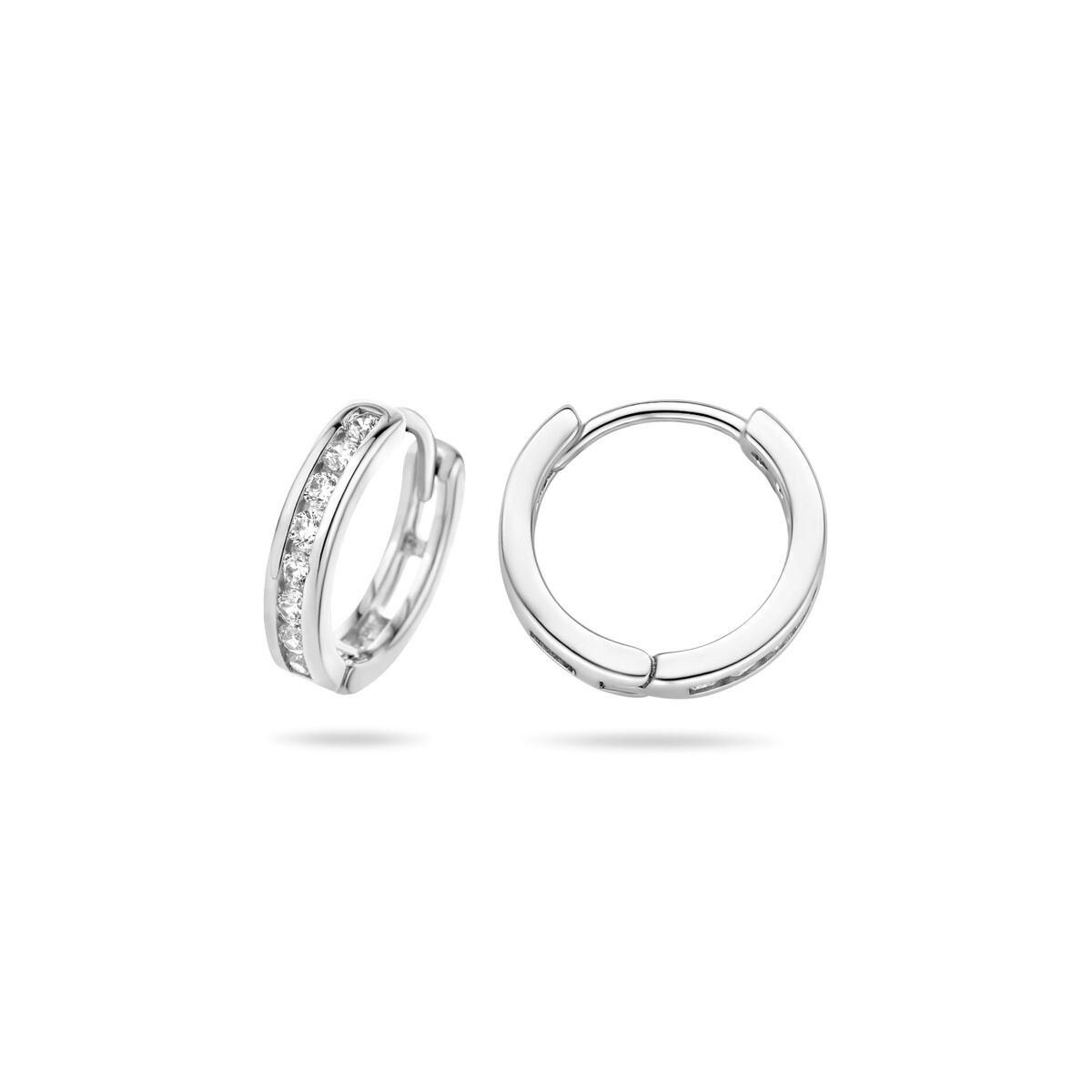 Zilveren Klapoorringen Zirkonia 12,5mm 1322442