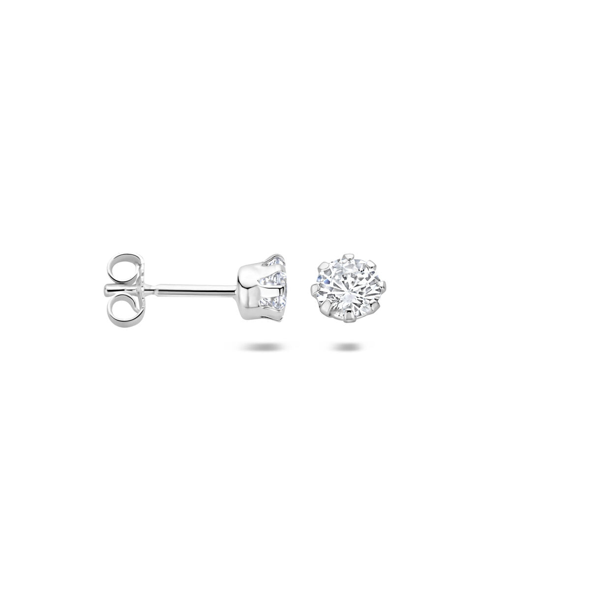 Zilveren Oorknoppen Zirkonia 4,5mm 1321901