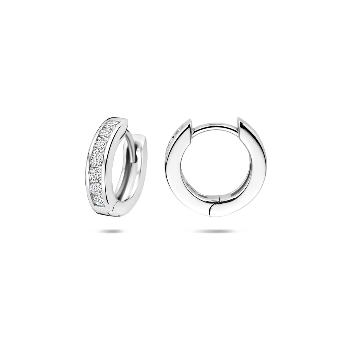 Zilveren Klapoorringen Zirkonia 14,5mm 1322189