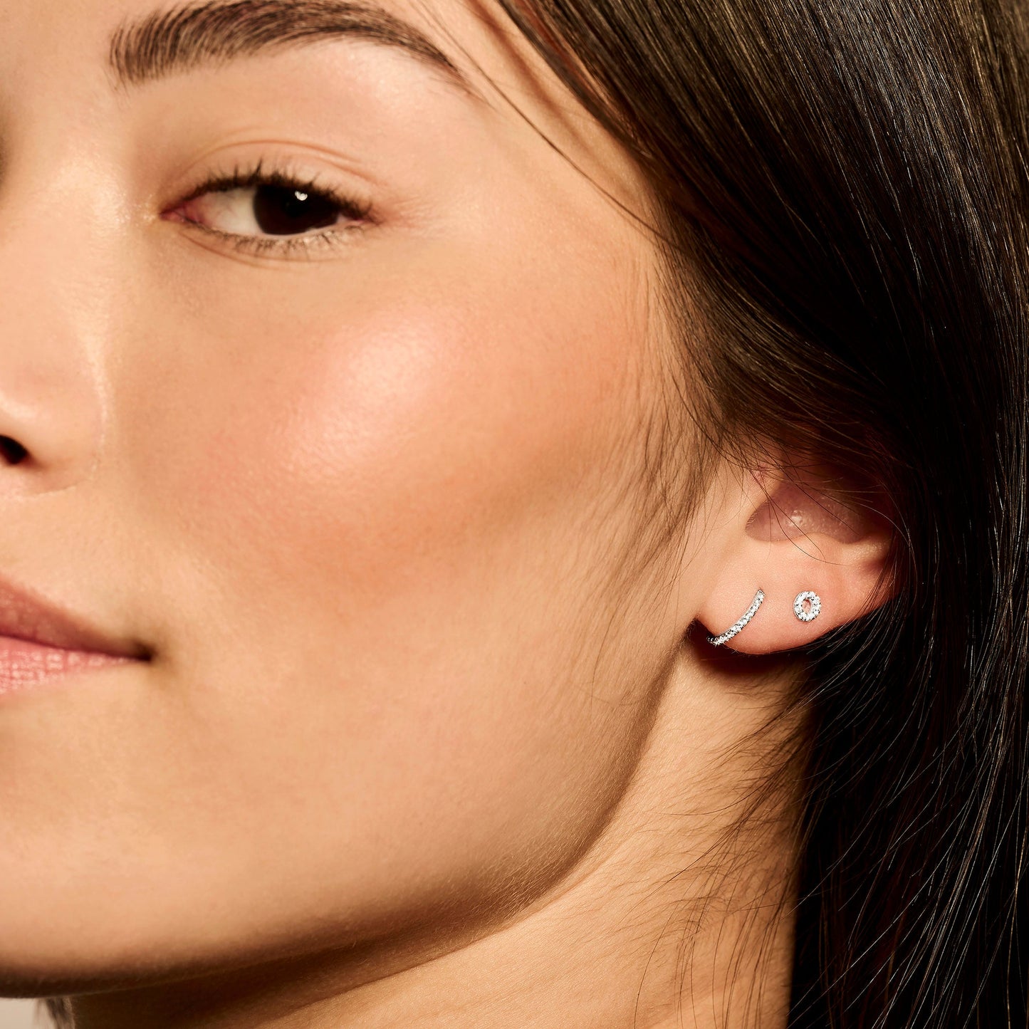 Blush Oorringen 14kt Witgoud 7269WZI