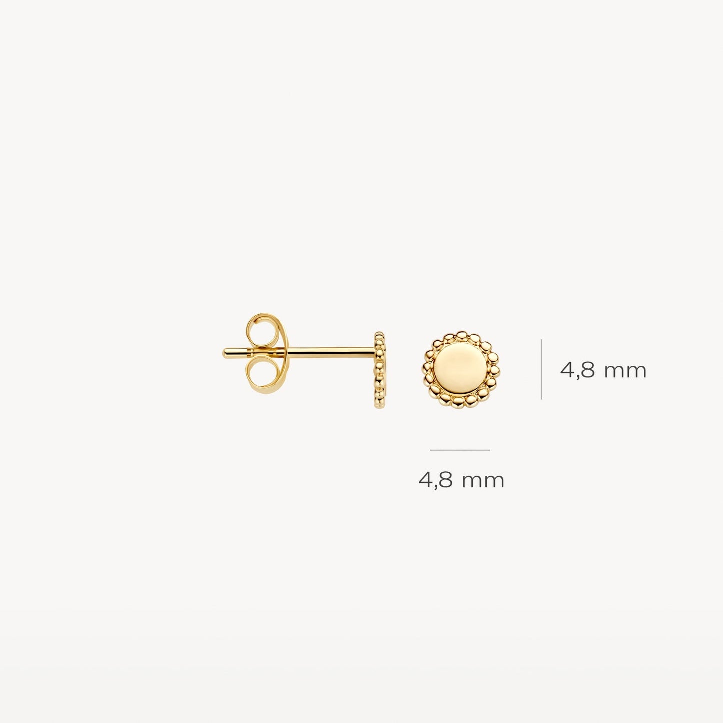 Blush Oorknoppen 14kt Goud 7351YGO