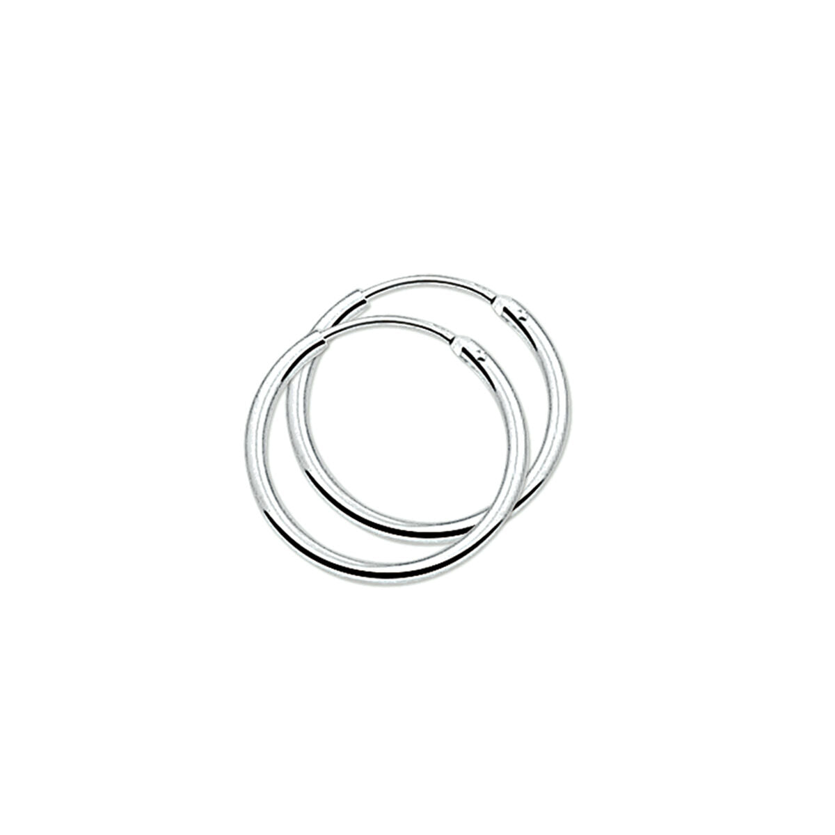 Zilveren Oorringen Ronde Buis 20mm 1322415
