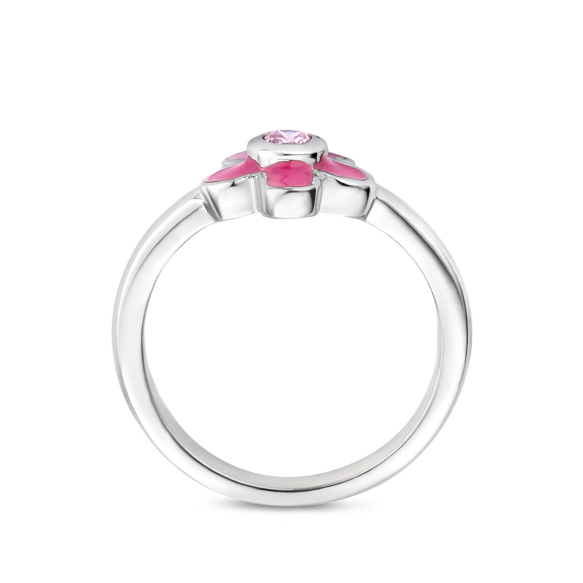 Zilveren Ring Bloem en Zirkonia 1324619