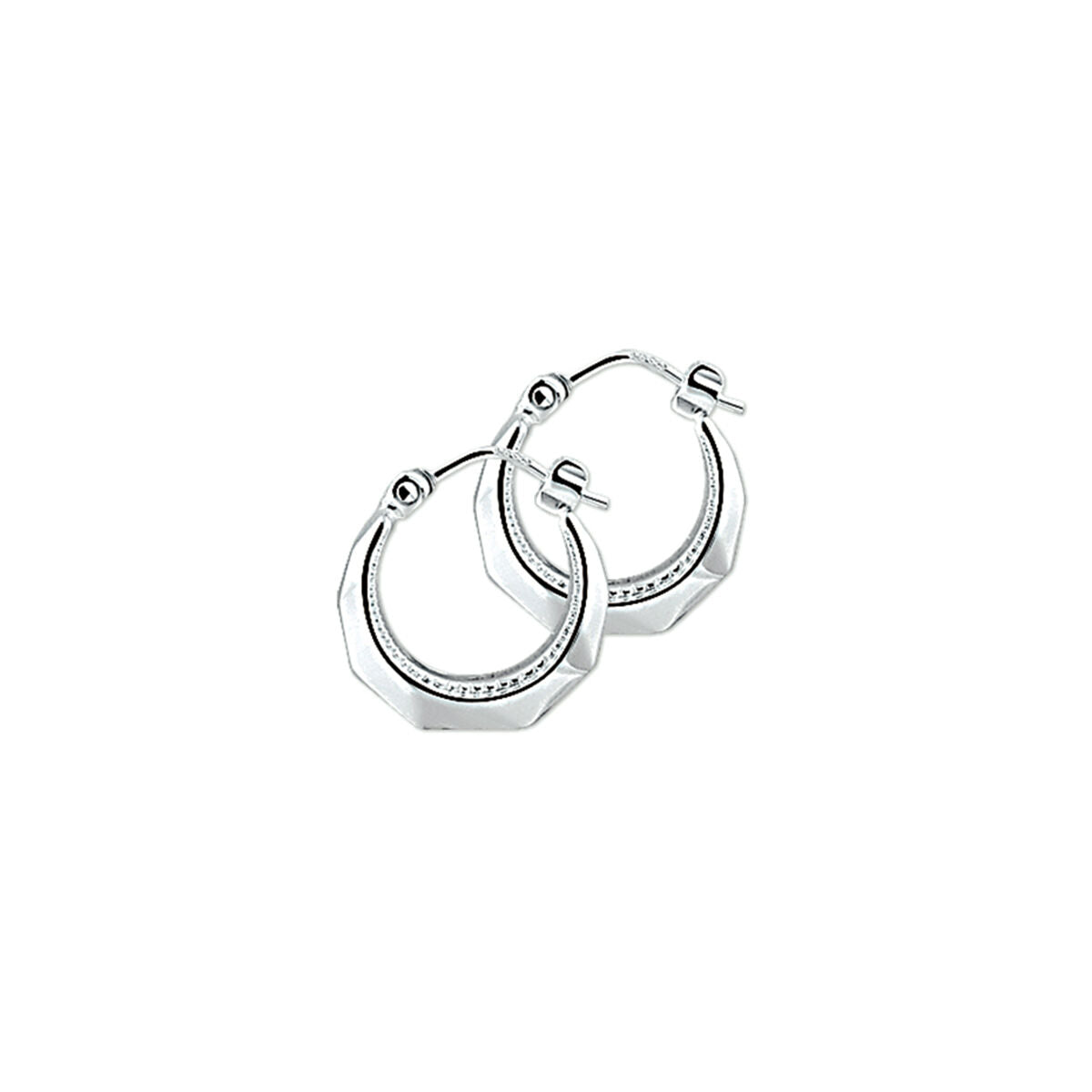 Zilveren Oorringen Lapide 14mm 1321916