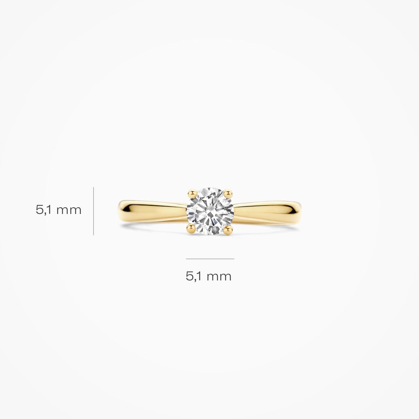 Blush Lab grown diamond ring LG1003Y/54