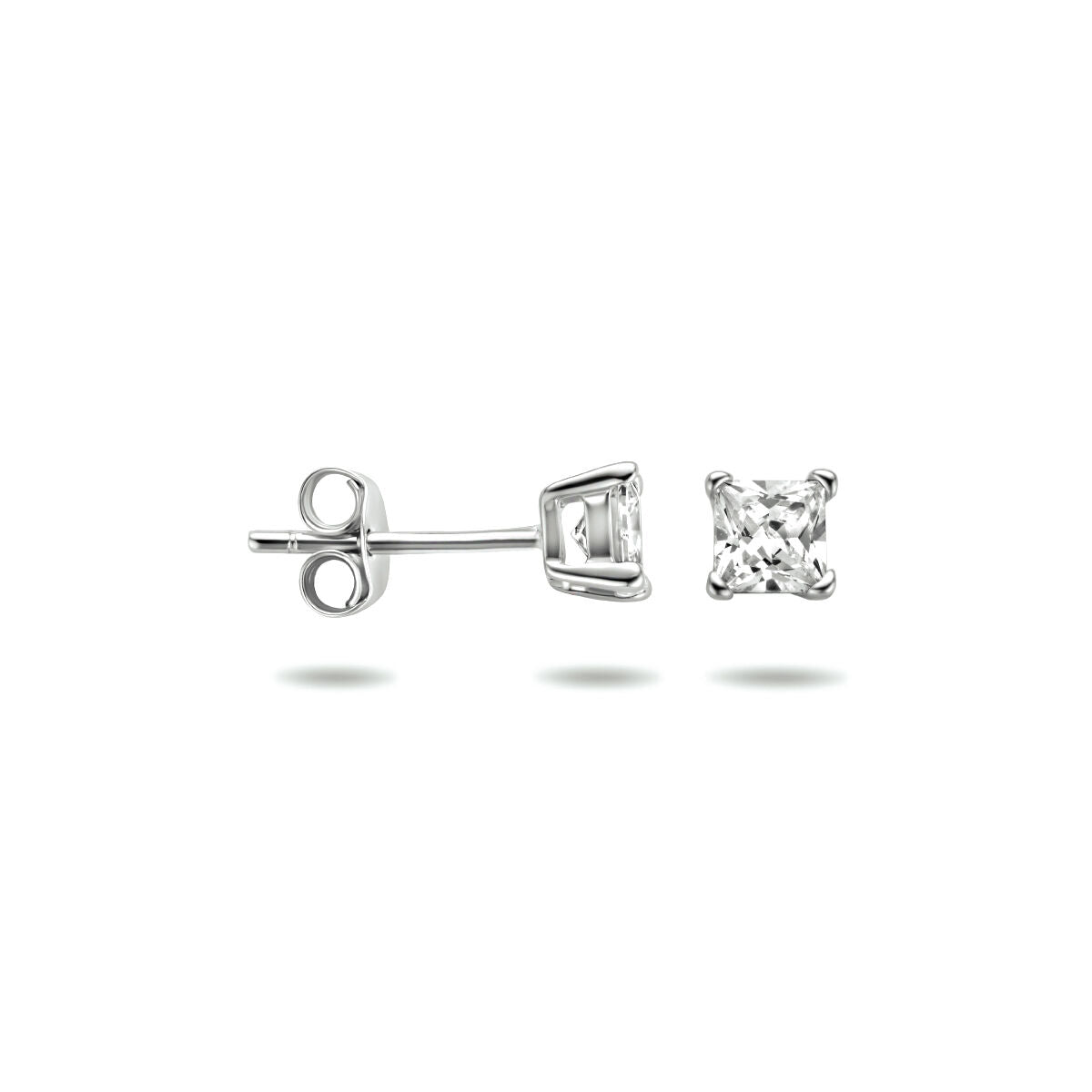 Zilveren Oorknoppen Zirkonia 4mm 1323060