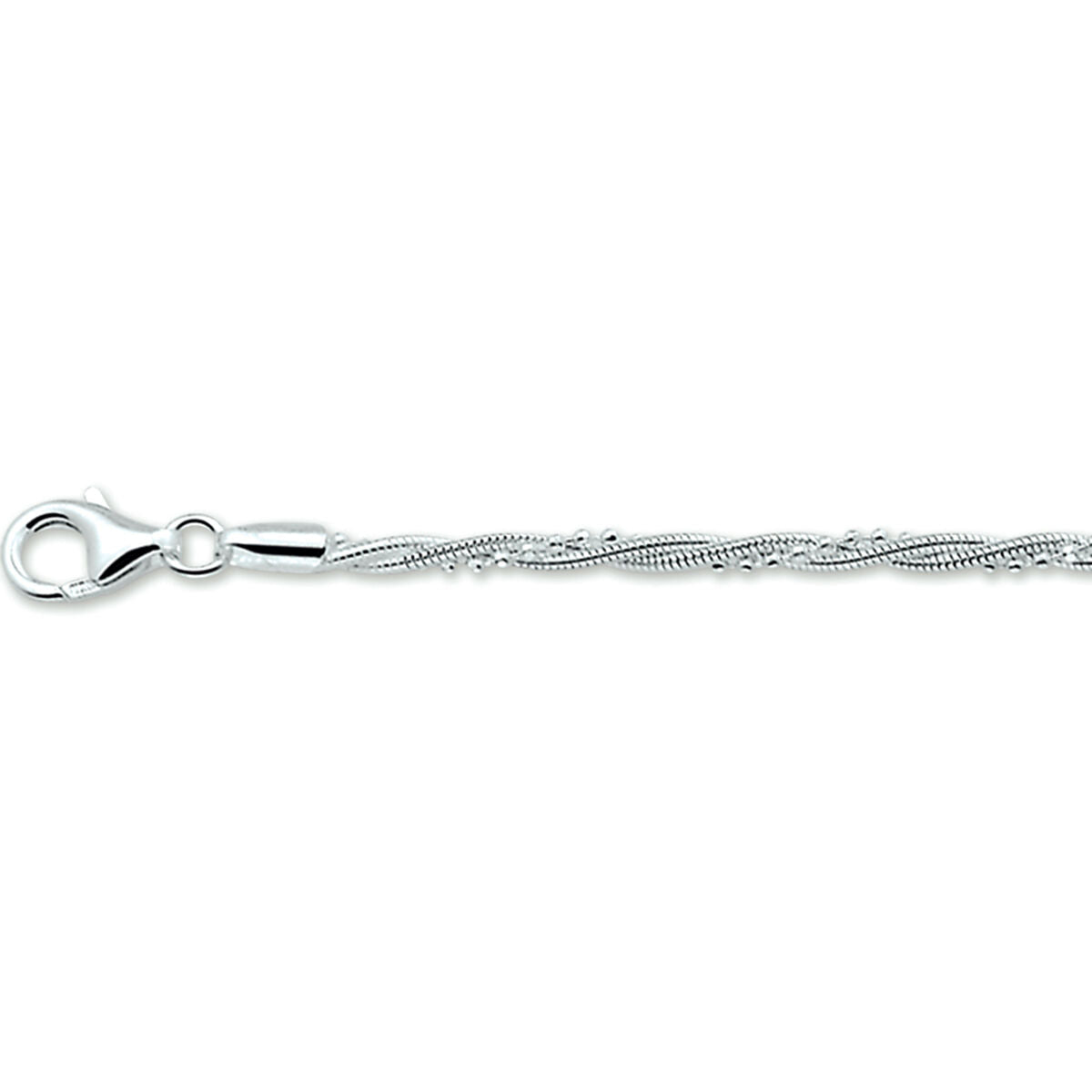 Zilveren Armband Gevlochten 2,7mm 19cm 1321685