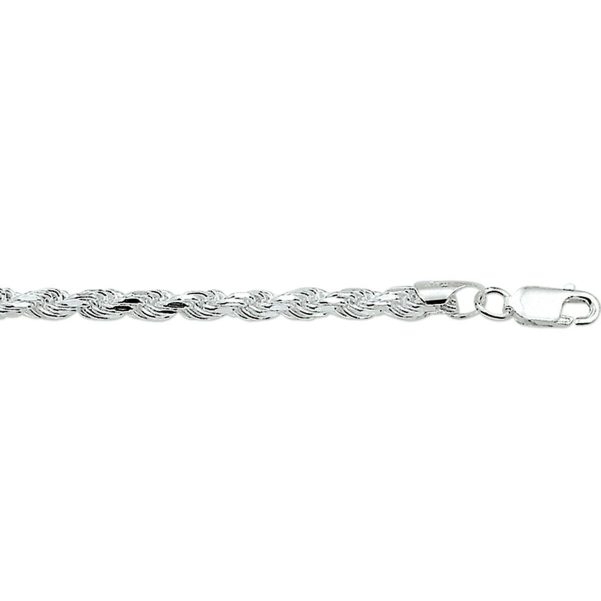 Zilveren Armband Koord Gediamanteerd 3,2mm 19cm 1321683