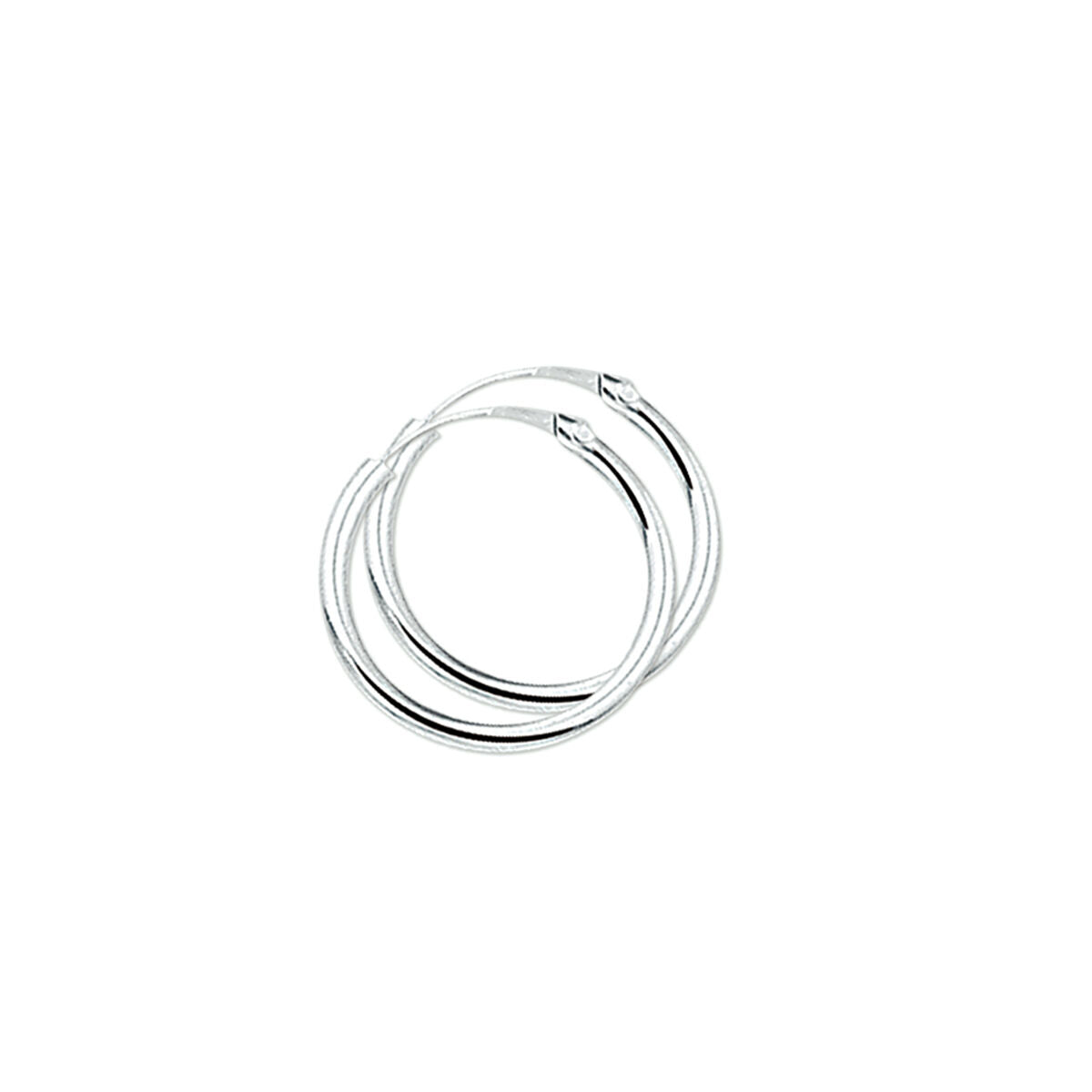 Zilveren Oorringen Ronde Buis 19mm 1322143