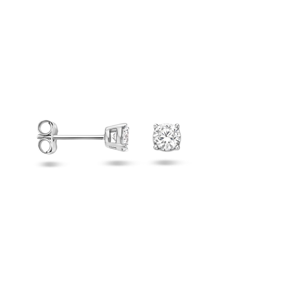 Zilveren Oorknoppen Zirkonia 4mm 1323028