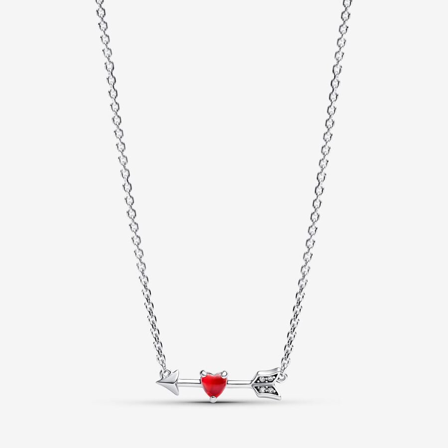 Pandora Pijl en Hart Ketting 393669C01 - 50